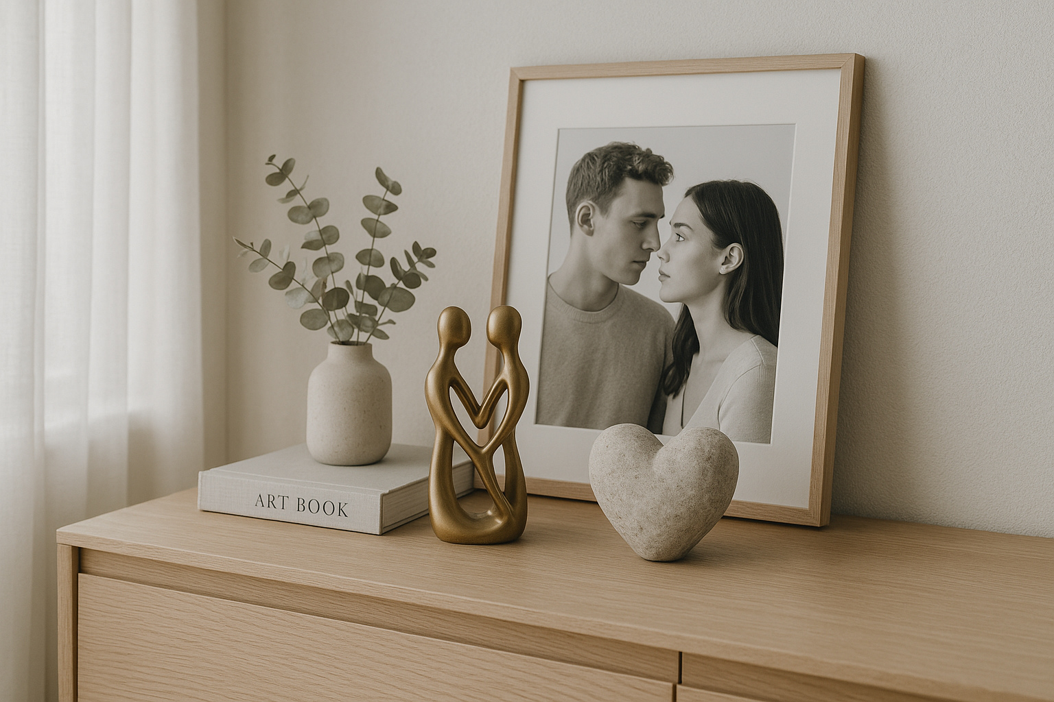 Betekenisvolle liefde sculpturen