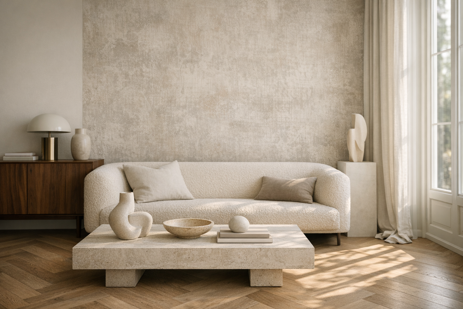 Arte behang in luxe interieur