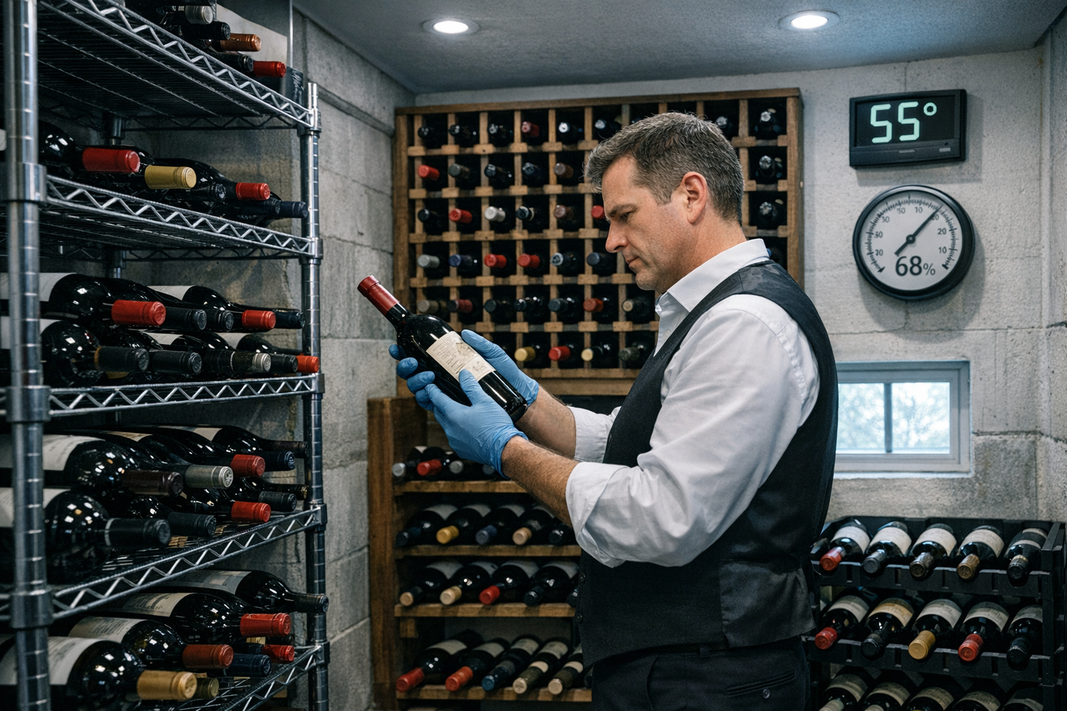 Wijnrek materiaal vergelijking