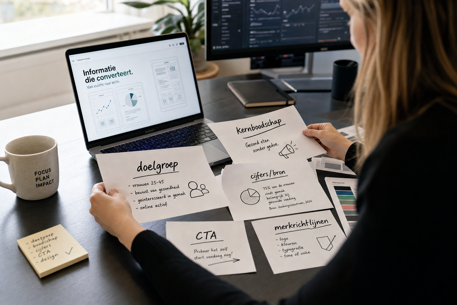 Infographic laten maken informatie aanleveren