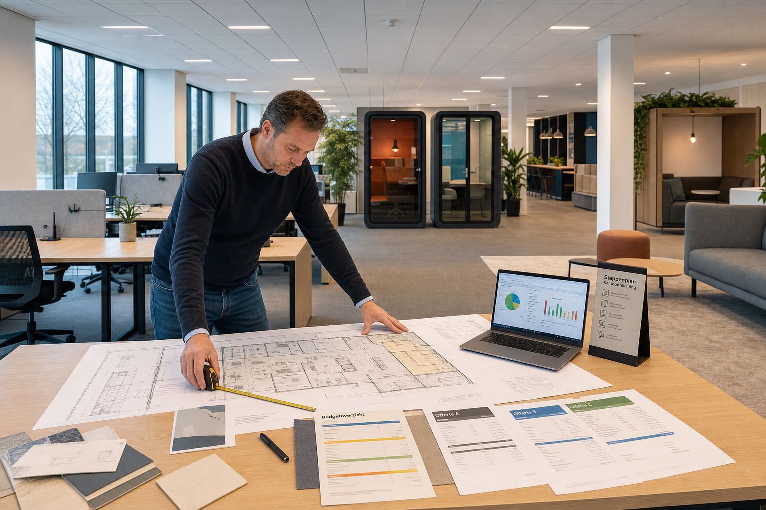 Kantoorinrichting voor hybride werken