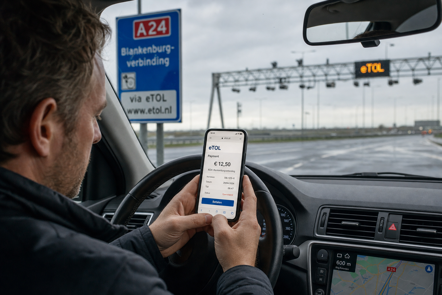 A24 tolweg zonder eTOL-account